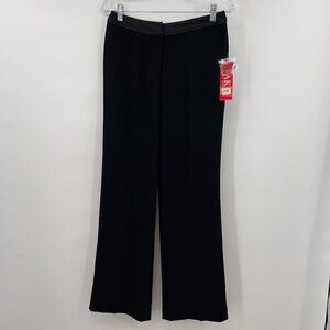 Anne Klein Madeline Black Straight Pants Women's 4P NWT